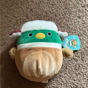 ‘Avery’ Plush Duck Squishmallow with Green and Brown Accents